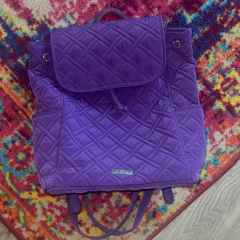 Vera Bradley book bag w/ two side pockets